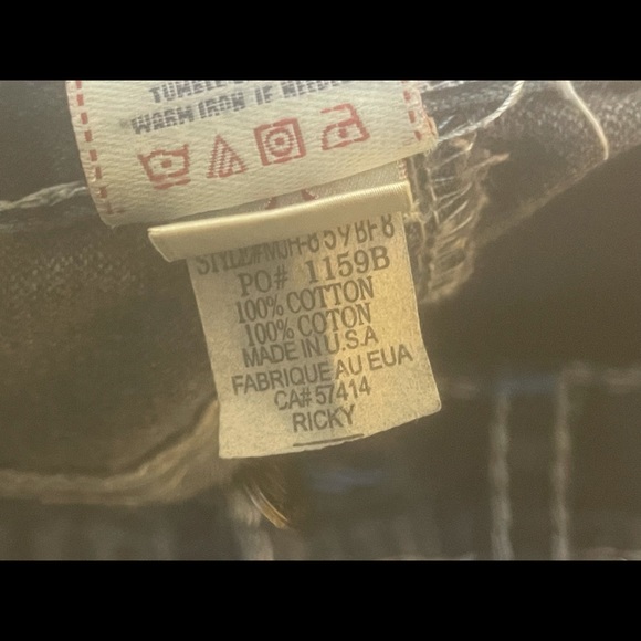 True Religion Ricky Super T Men’s Jeans Blue Patch Thick Stitch Size 38x34 - Picture 13 of 14